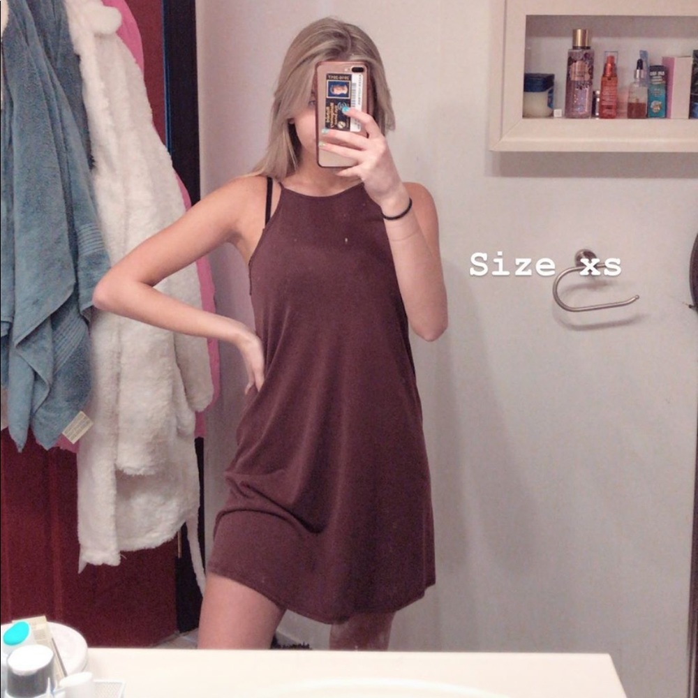 Purple flowy dress